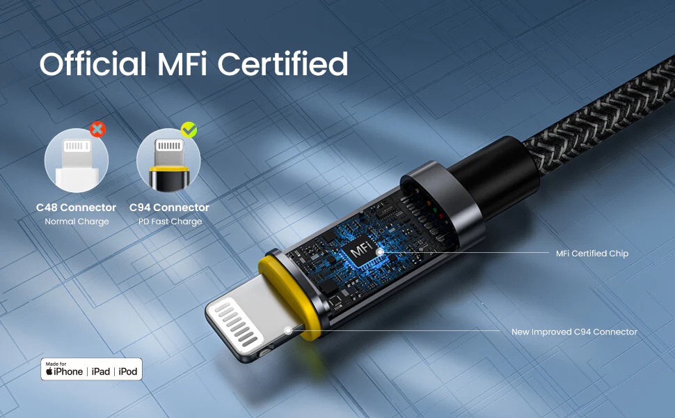چرا بهترین کابل شارژ آیفون باید از گواهی MFi پشتیبانی کند؟