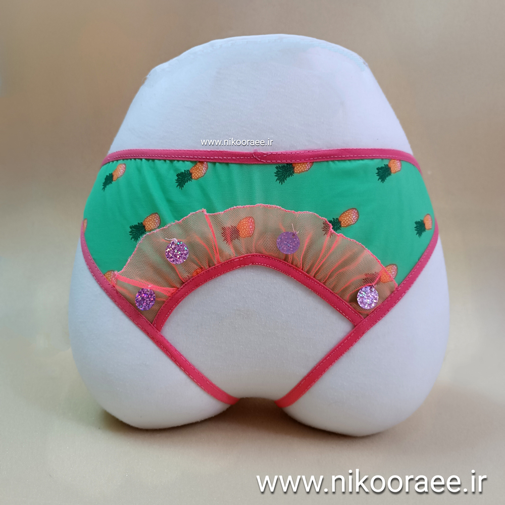 شورت زنانه فاق باز نارنجی