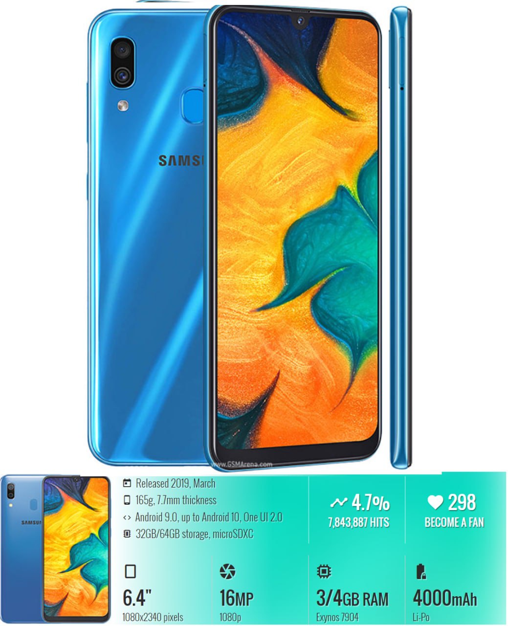                                         ❌❌سلوشن و شماتیک کمیاب و جامع  Galaxy A30 SM- A305