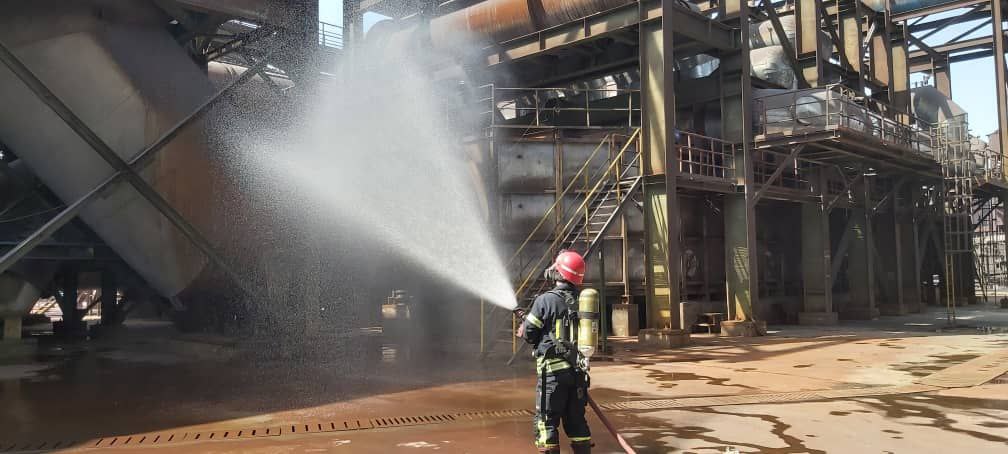 مانور کلاس B شرایط اضطراری در کارخانه زمزم ۳ برگزار شد