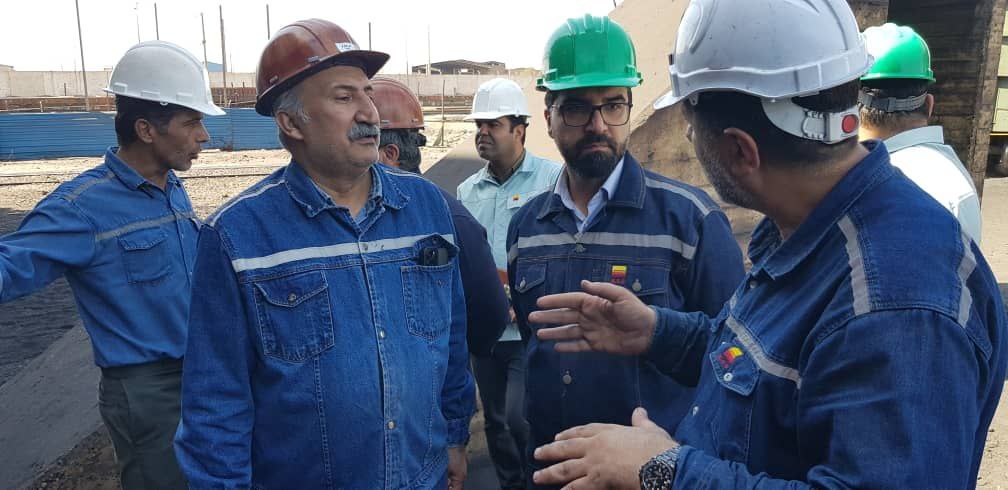 بازدید از واحدهای مختلف انباشت و برداشت بخش مواد اولیه