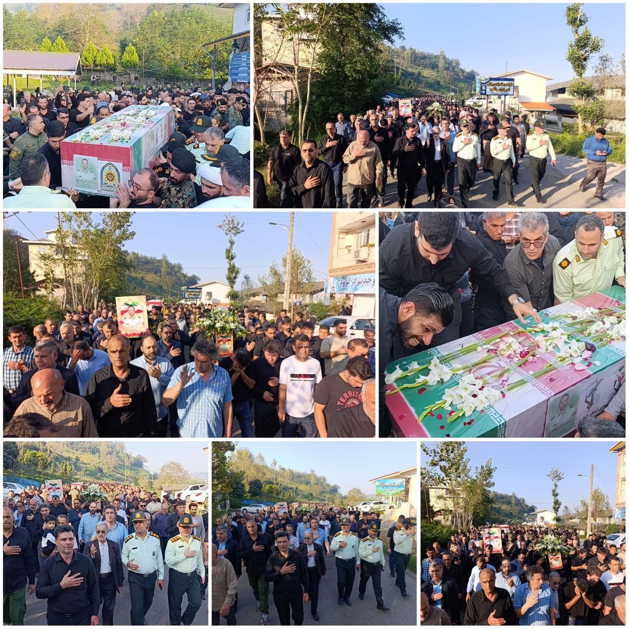 مراسم تشییع پیکر پاک شهید”میثم علی‌خواه” در املش