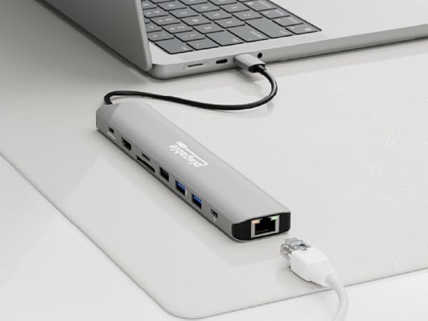 داک استیشن 9 کاره Plugable 9-in-1 USB-C Hub Multiport Adapter(بهترین هاب USB برای کامپیوتر و لپ تاپ)