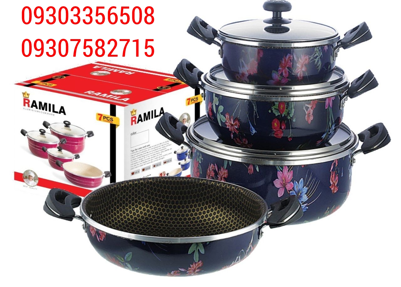 قابلمه گلدار دکورال رامیلا.cookware farahani.تولیدی قابلمه هلنا.،کارخانه قابلمه فراهانی،تولید تابه و سرویس قابلمه گلدار رامیلا،ramilateflon