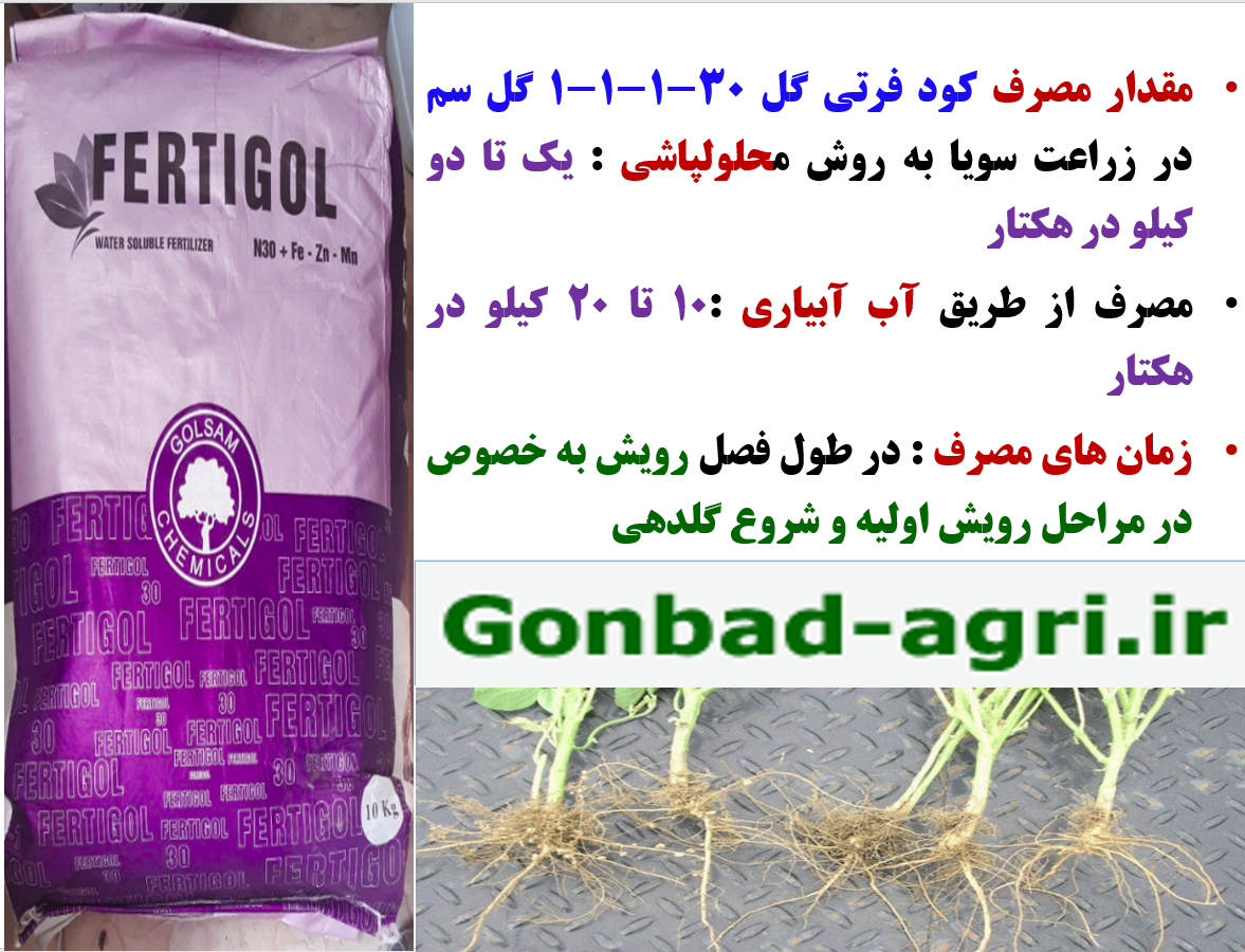 تاثیر کود فرتی گل ۳۰ % ازت و ریزمغذی گل سم روی افزایش تولید سویا – قسمت سوم