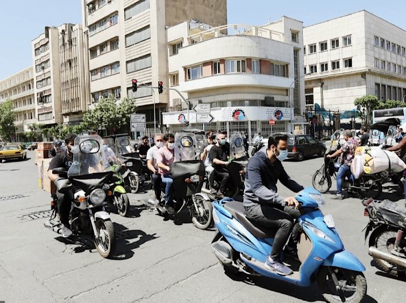 تردد روزانه ۴ میلیون و ۵۰۰ هزار موتورسیکلت در تهران