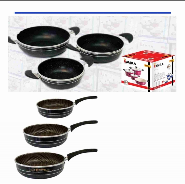 تولیدی تابه آشپزخانه گرانیتی 09381272118  .,تولیدی سرویس سه ۳ تابه گرانیت زنبوری 09381272118 .,