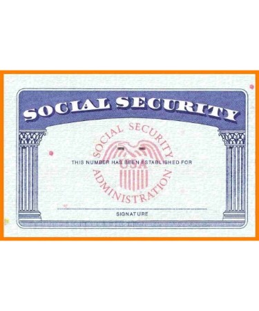 USA (SSN) Social Security Number psd Editable Template front and back free | Make a fake Social Security card online | SSN card font Generator free