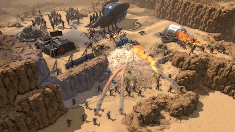 گیم پلی بازی استراتژی Starship Troopers: Terran Command