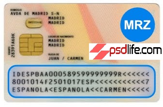 Free MRZ checker | free MRZ code generator | BUY MRZ CODE for fake ID CARD psd free / Machine-Readable Zone | 3-line MRZ generator