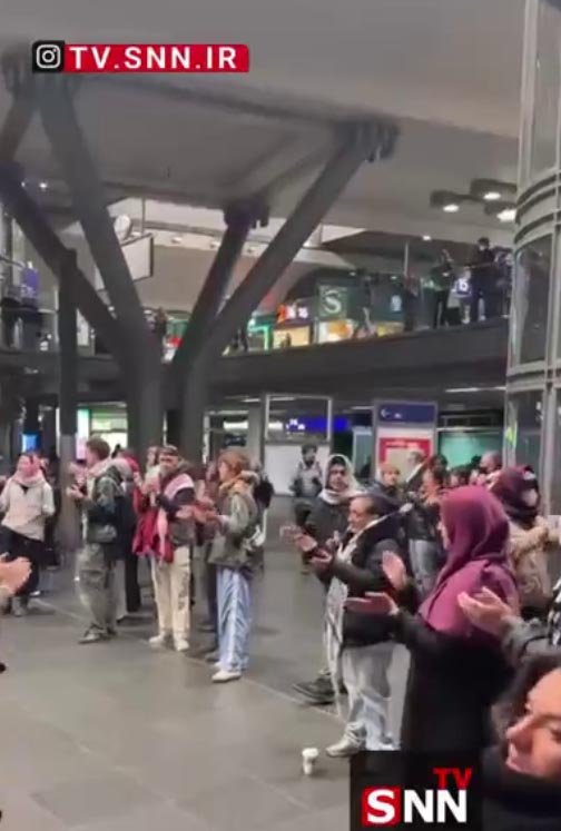 تجمع اعتراضی در حمایت کاروان صمود