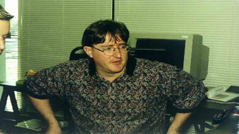 Gabe Newell در عنفوان جوانی