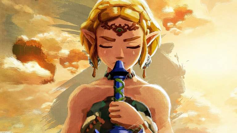 زلدا شمشیر به دست هنگام غروب آفتاب چرا The Legend of Zelda Tears of the Kingdom بهترین بازی سال است