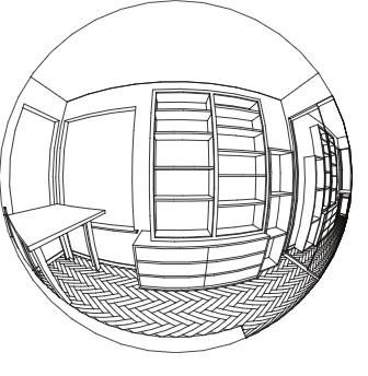 اموزش پرسپکتیو منحنی در وبسایت اموزش معماری ایکور