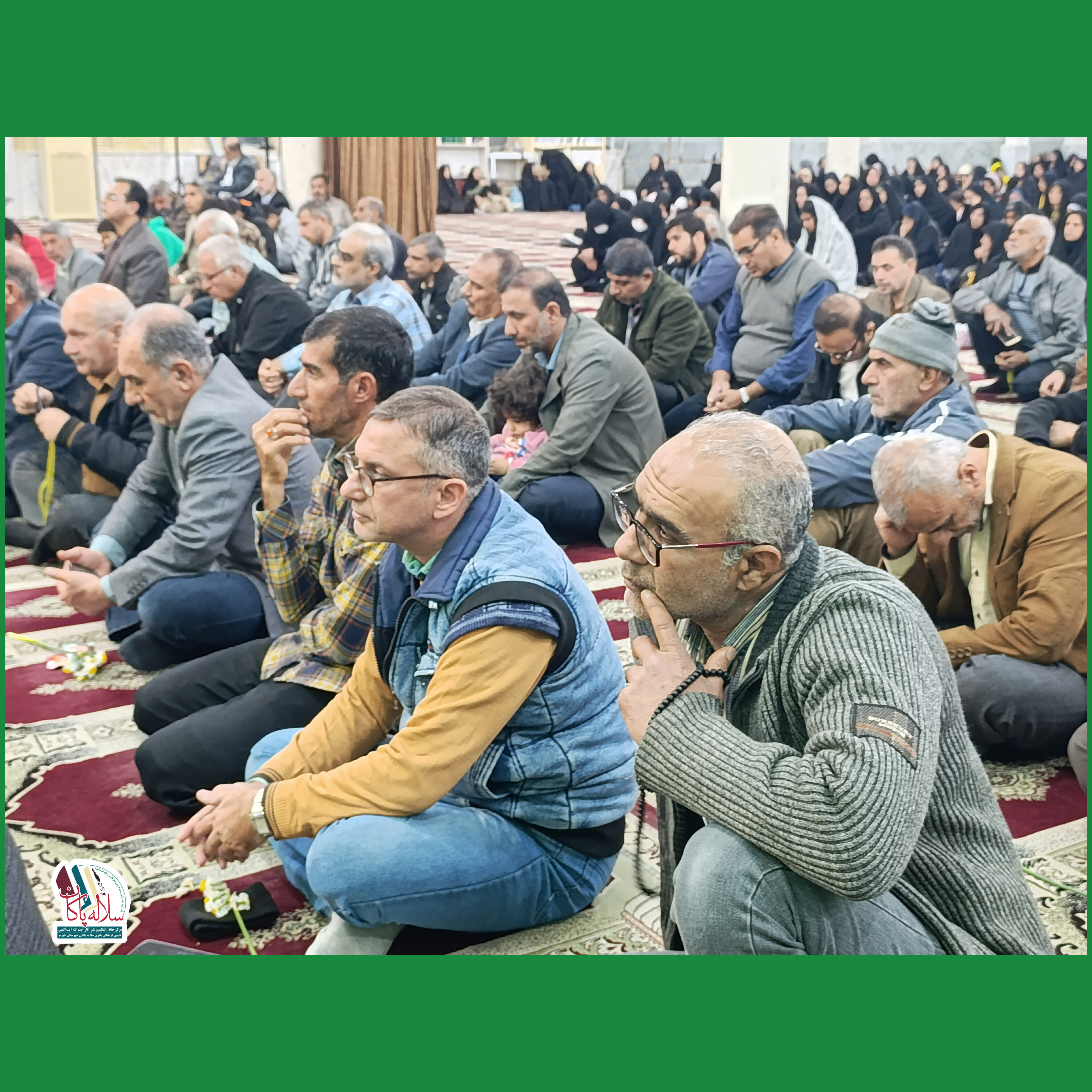 جشن ولادت یگانه مولود کعبه، سیدعلی آیت اللهی،محمدصادق بهمن زادگان، مسجد صاحب الزمان جهرم، کانون فرهنگی هنری سلاله پاکان