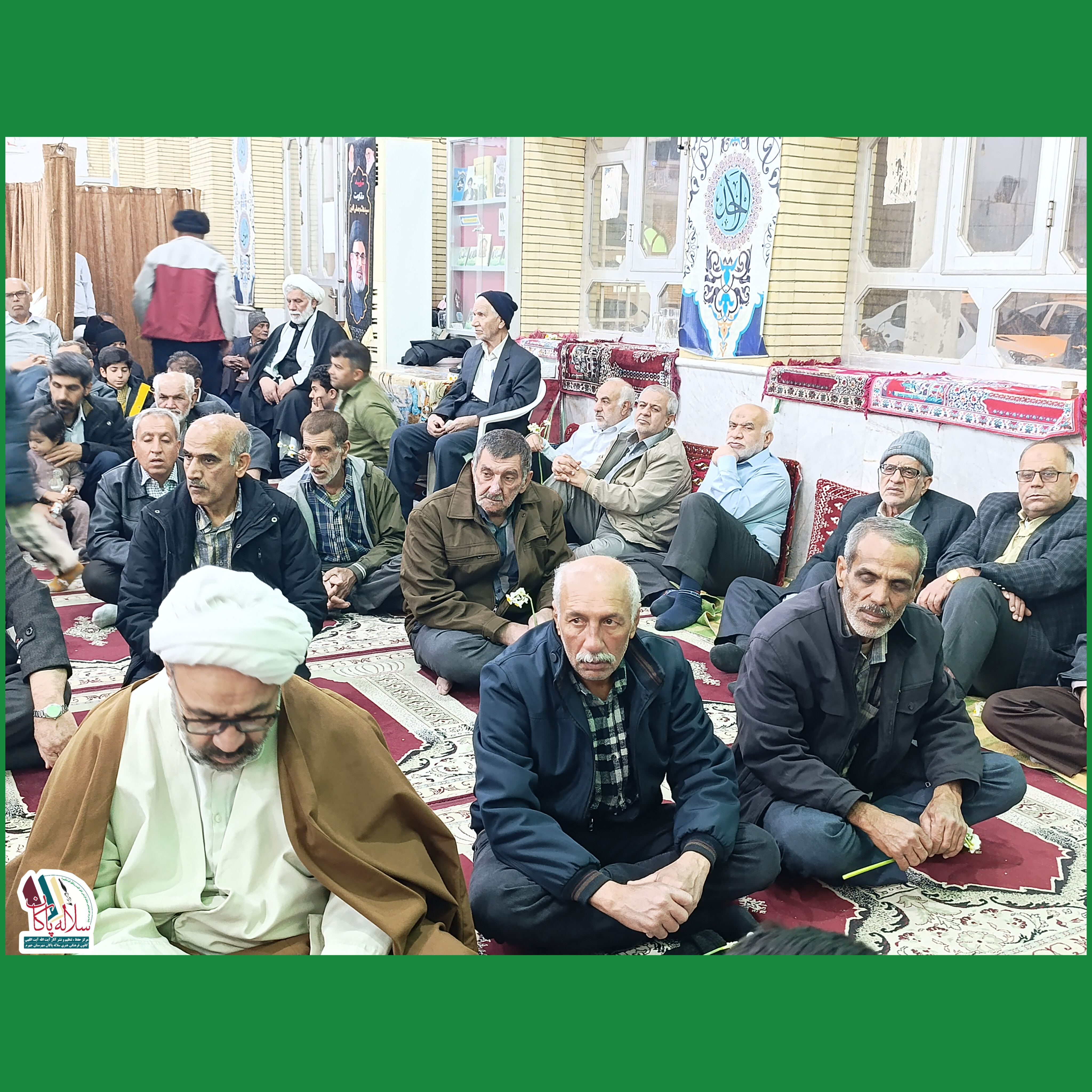 جشن ولادت یگانه مولود کعبه، سیدعلی آیت اللهی،محمدصادق بهمن زادگان، مسجد صاحب الزمان جهرم، کانون فرهنگی هنری سلاله پاکان